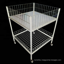 supermarket equipment sale promotion  metal wire dump bin display